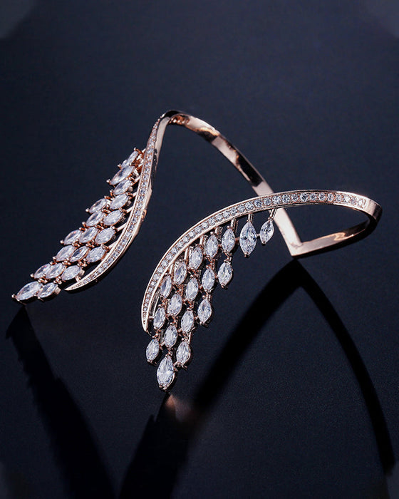 Bague et bracelet ailes d'ange