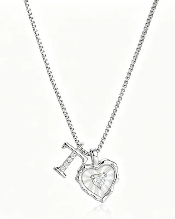A–Z Micro-Pavé Lettre Initiale Pendentif Collier
