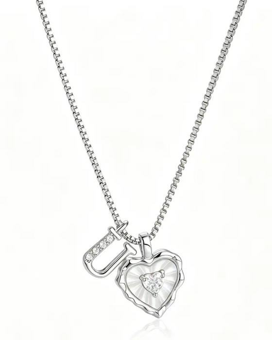 A–Z Micro-Pavé Lettre Initiale Pendentif Collier