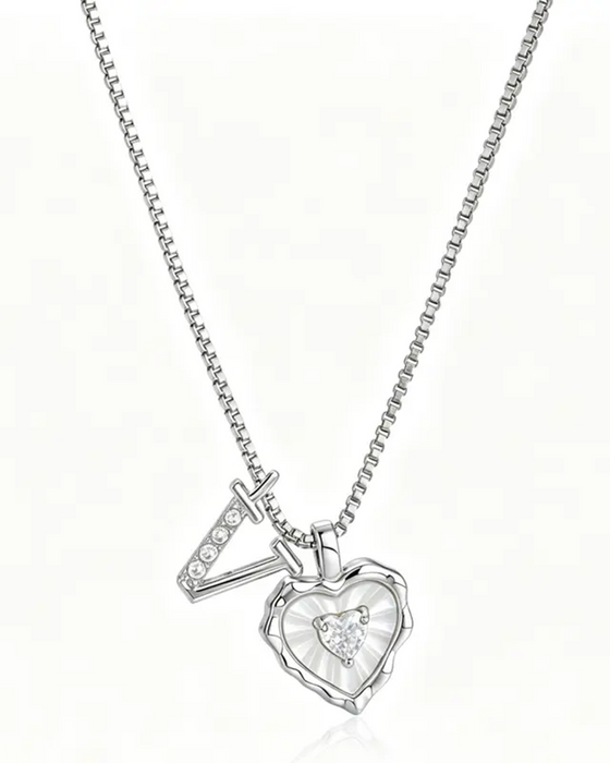 A–Z Micro-Pavé Lettre Initiale Pendentif Collier