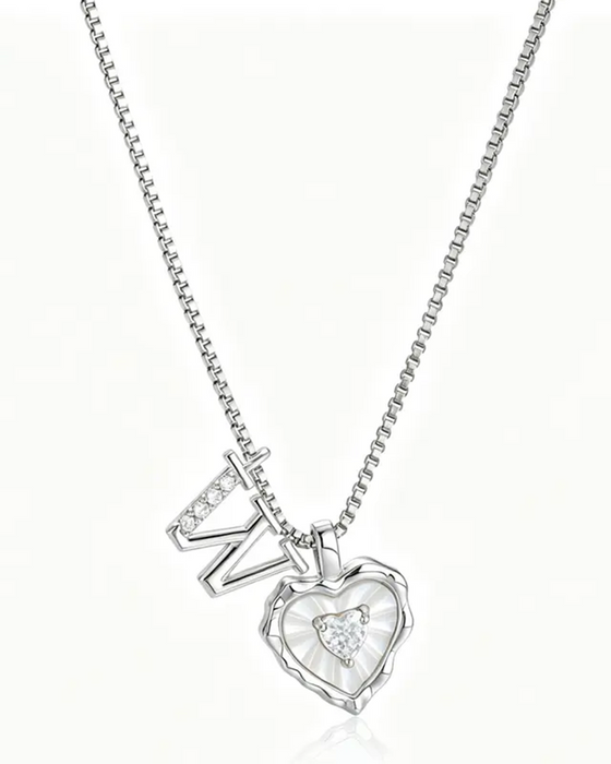 A–Z Micro-Pavé Lettre Initiale Pendentif Collier