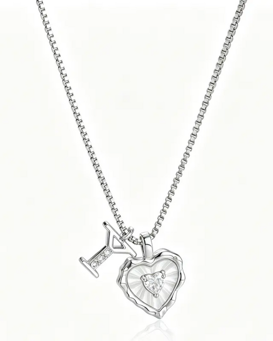 A–Z Micro-Pavé Lettre Initiale Pendentif Collier