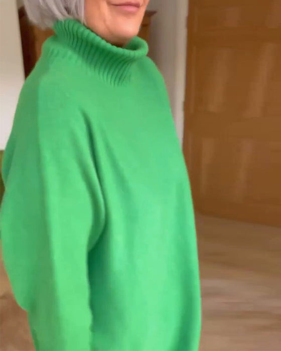 Pull  à  modèle de base  décontracté et vent