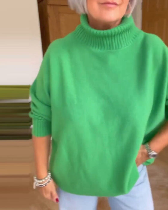 Pull  à  modèle de base  décontracté et vent