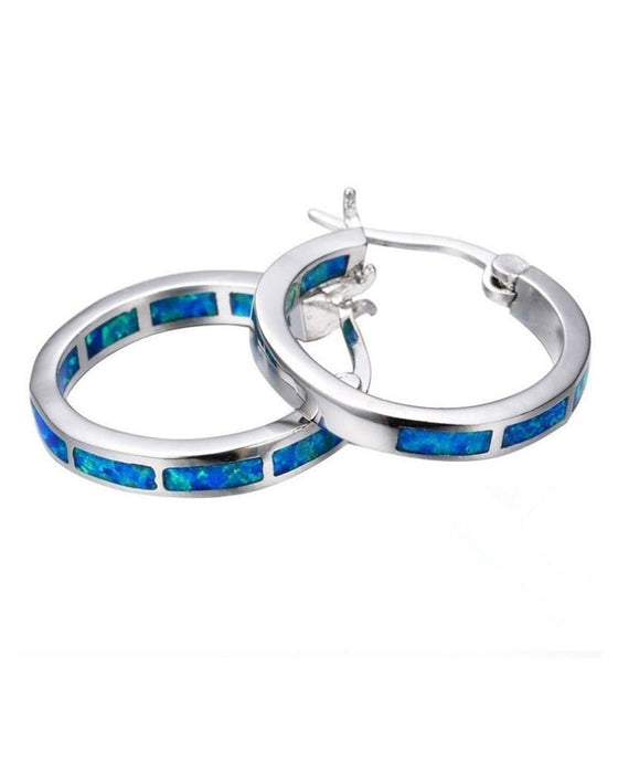 Boucles d'oreilles rondes colorées