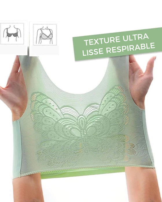 Soutien-gorge confort en soie de glace ultra-mince taille plus