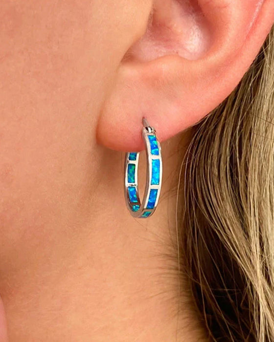 Boucles d'oreilles rondes colorées