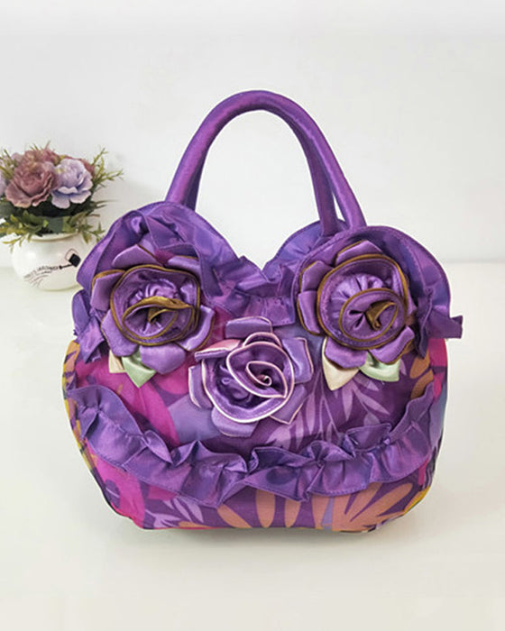 Sac à main de mode avec motif floral