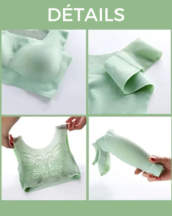 Soutien-gorge confort en soie de glace ultra-mince taille plus