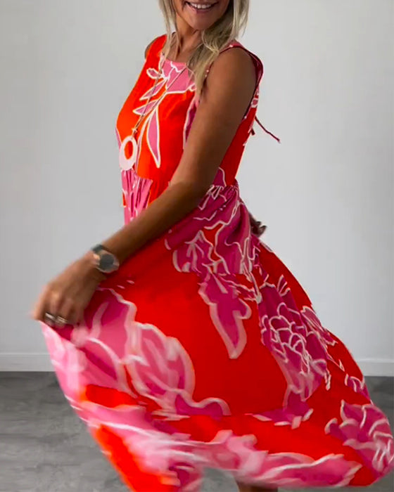 Robe femme imprimée patchwork