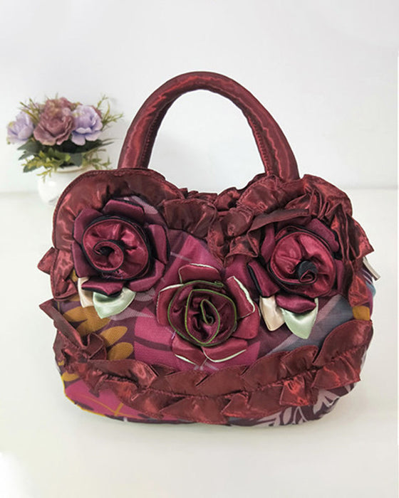 Sac à main de mode avec motif floral