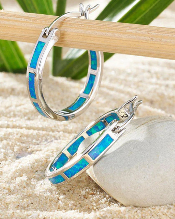 Boucles d'oreilles rondes colorées