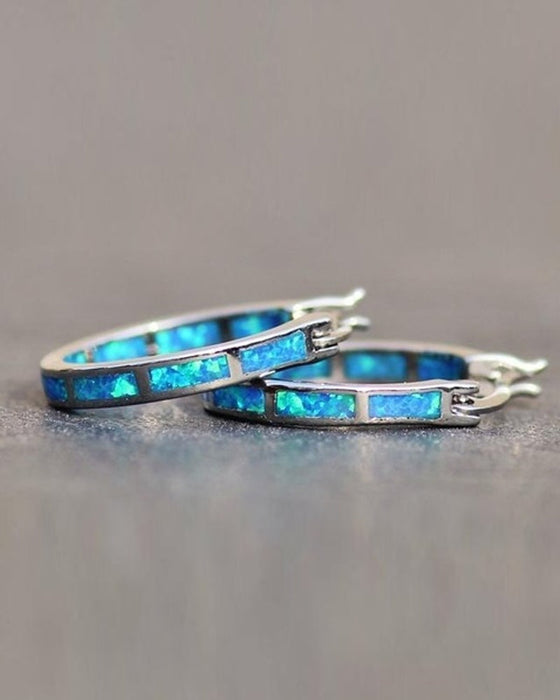 Boucles d'oreilles rondes colorées