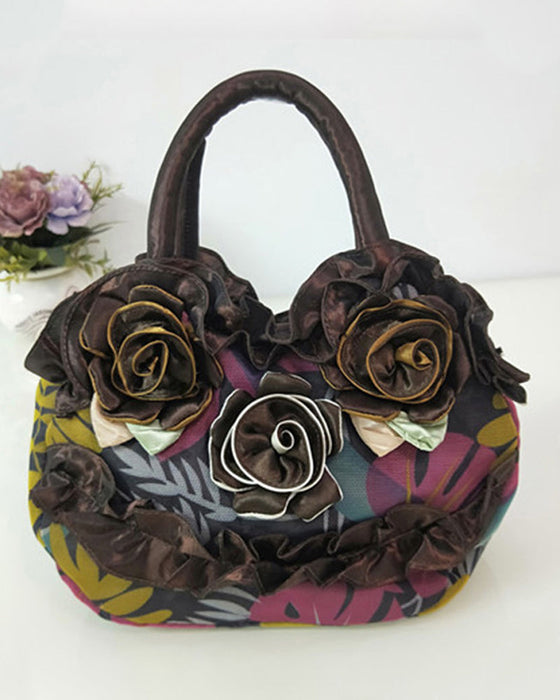 Sac à main de mode avec motif floral
