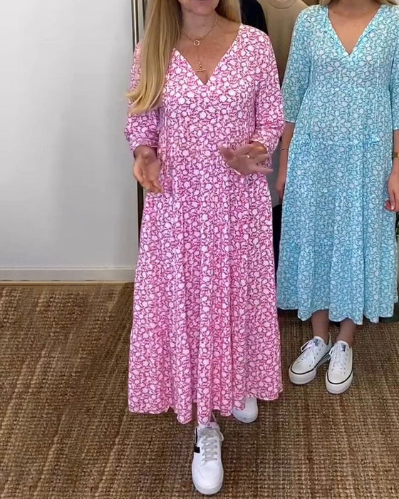 Robe décontractée à imprimé floral