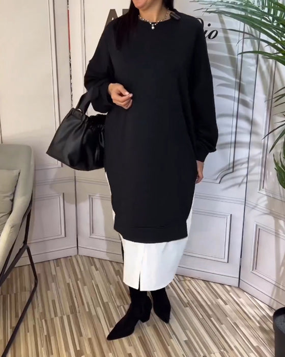 Robe patchwork ronde