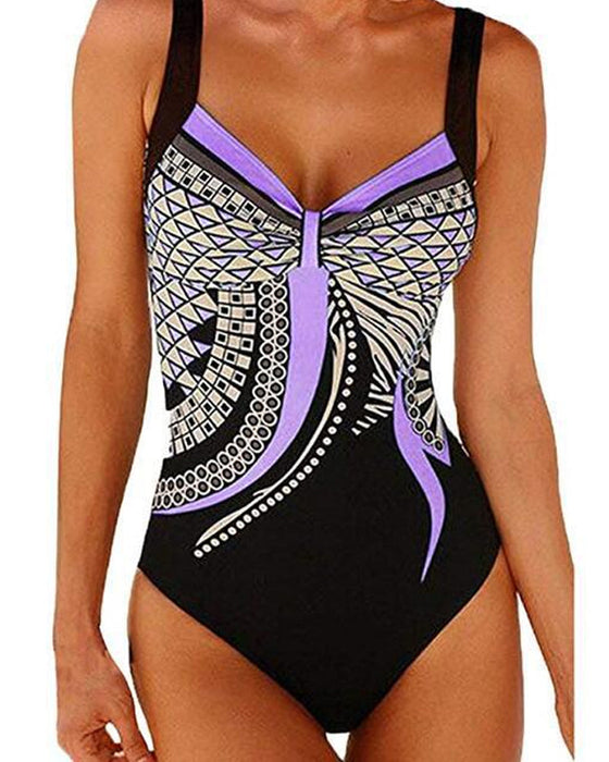 Maillot de bain une pièce à motifs