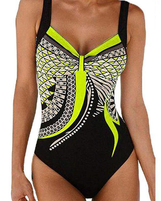 Maillot de bain une pièce à motifs