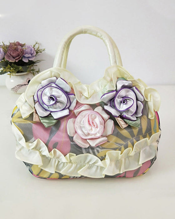 Sac à main de mode avec motif floral