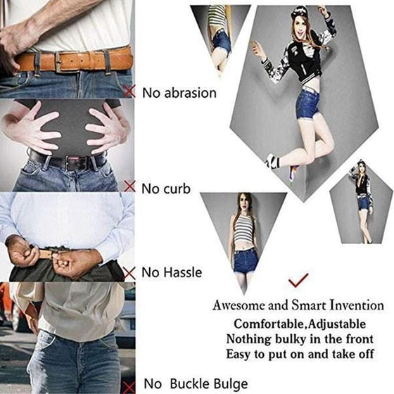 Ceinture élastique invisible Bearhome sans boucle
