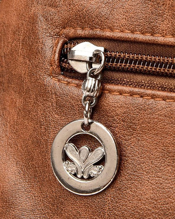 Sac à main messenger en cuir souple vintage