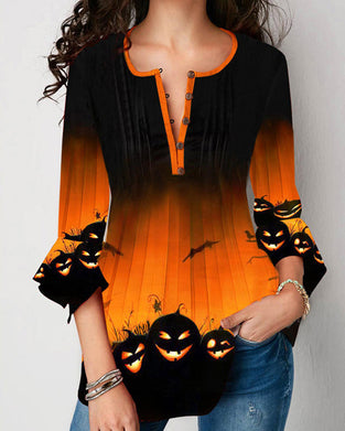 Haut imprimé de la Toussaint irrégulier