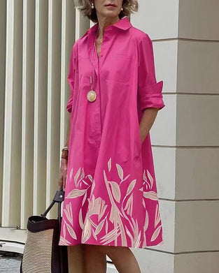 Robe chemise avec imprimé