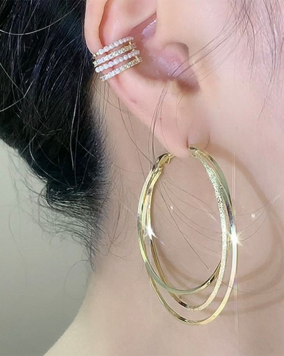 Boucles d'oreilles à plusieurs couches