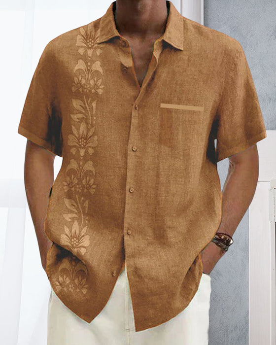 Chemise à manches courtes avec imprimé