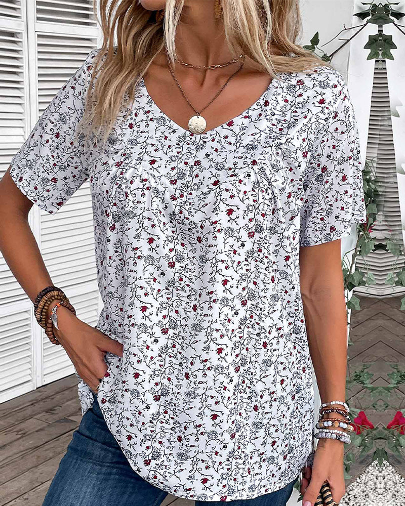 Chemisier Boho à Volants