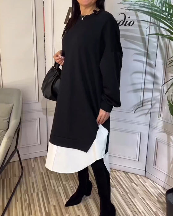 Robe patchwork ronde