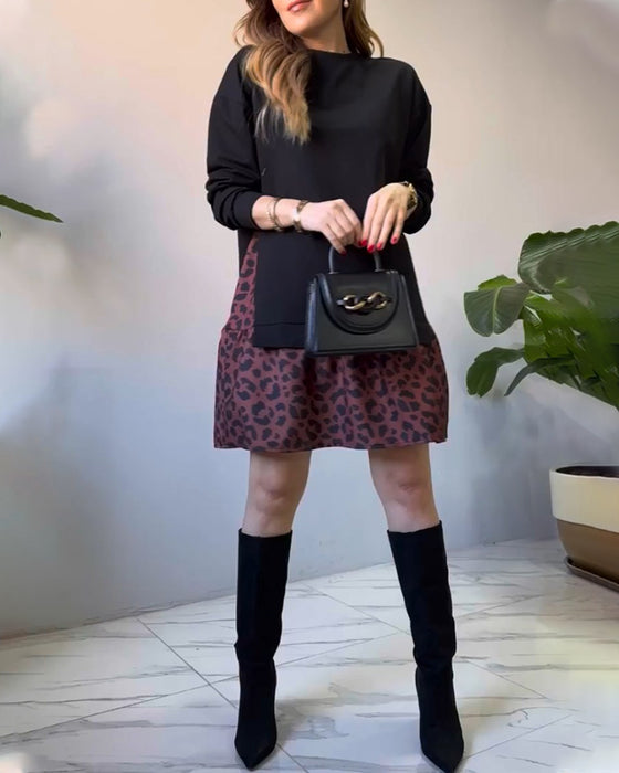 Pull décontracté en perles patchwork