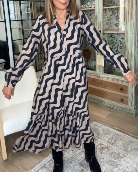 Robe longue et ample imprimée