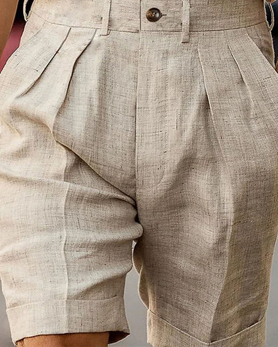 Short ample de couleur unie