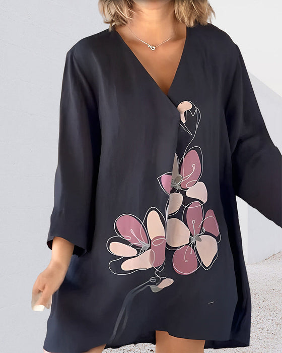 Hauts amples pour femmes en imprimé