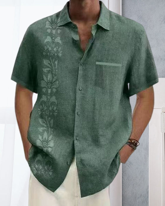 Chemise à manches courtes avec imprimé