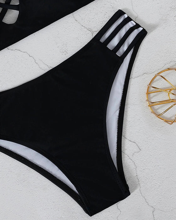 Bikini creux sexy de vacances pour femmes