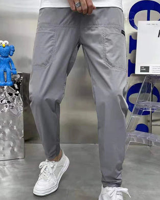 Pantalon multi-poches à haute extensibilité pour hommes