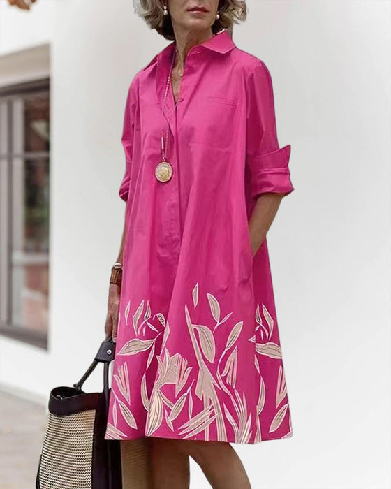 Robe chemise avec imprimé