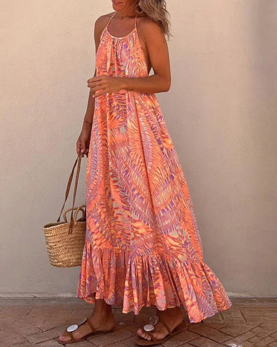 Robe nuisette avec imprimé