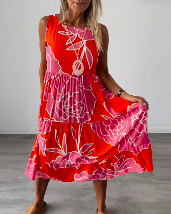 Robe femme imprimée patchwork