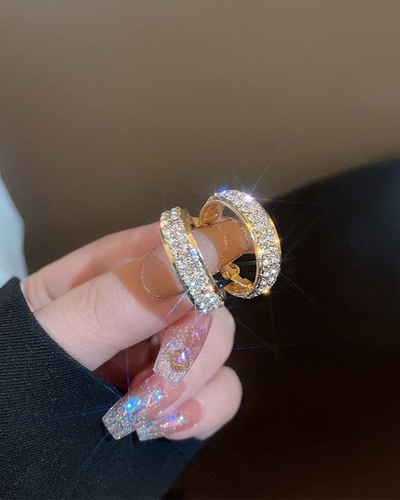 Petites créoles scintillantes