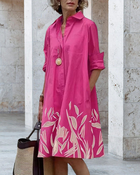 Robe chemise avec imprimé