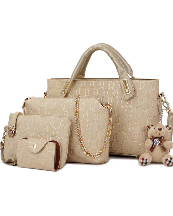 Quatre pièces ensemble de sac à main