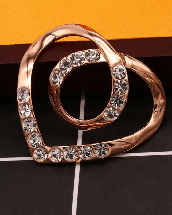 Pince à foulard plus épaisse en forme de cœur