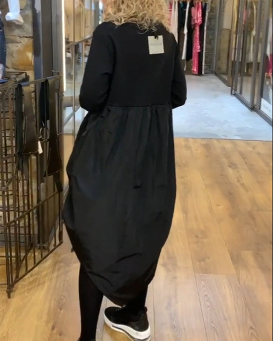 Robe décontractée à cordon coulissant