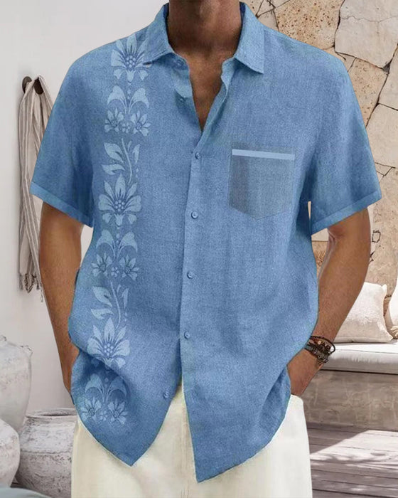 Chemise à manches courtes avec imprimé