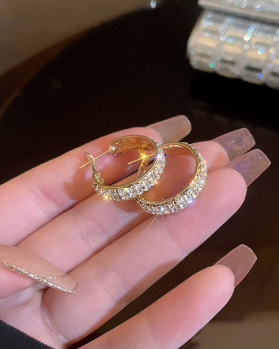 Petites créoles scintillantes