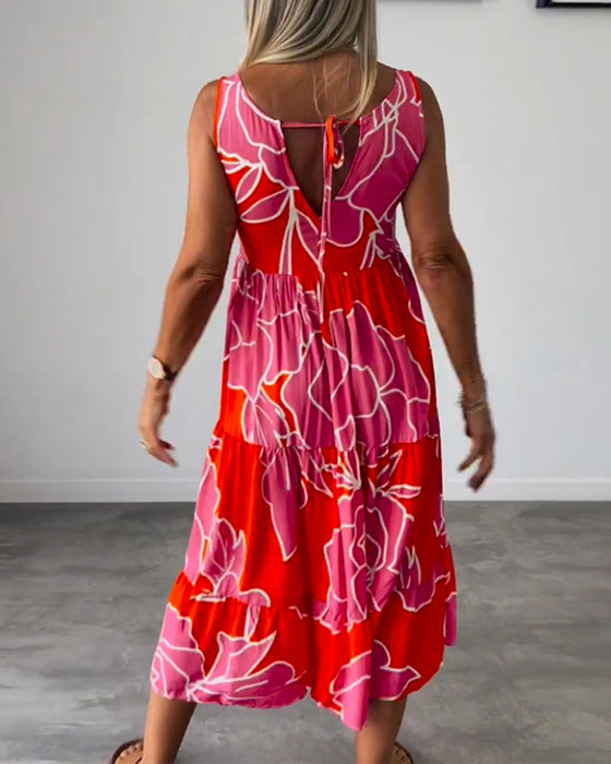 Robe femme imprimée patchwork