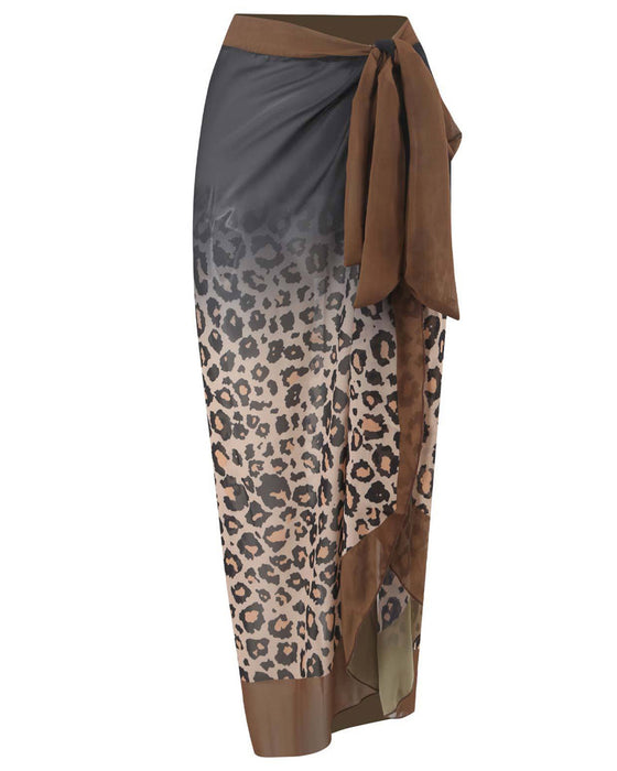 Ensemble jupe de plage maillot de bain une pièce